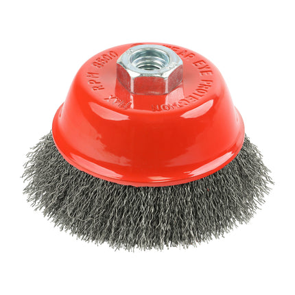 Timco Angle Grinder Cup Brush, Crimped Steel Wire