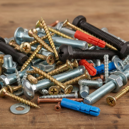 Timco Carriage Bolts & Hex Nuts, Zinc Steel