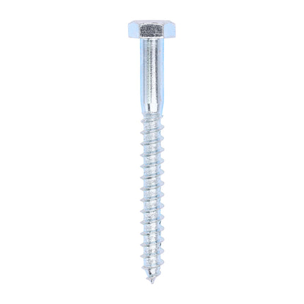 Timco Coach Screws, Hex, Zinc Steel, Lime