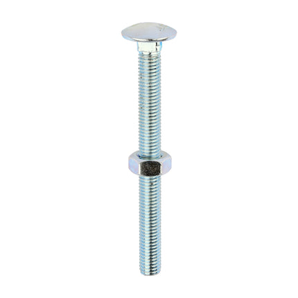 Timco Carriage Bolts & Hex Nuts, Zinc Steel