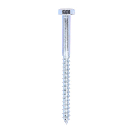 Timco Coach Screws, Hex, Zinc Steel, Lime