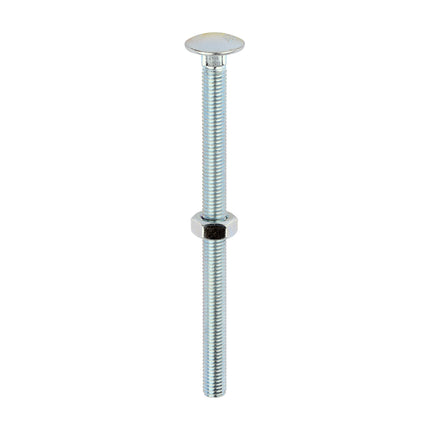 Timco Carriage Bolts & Hex Nuts, Zinc Steel