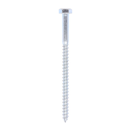 Timco Coach Screws, Hex, Zinc Steel, Lime