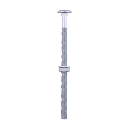 Timco Carriage Bolts Hex Nuts & Form A Washers Silver, Steel