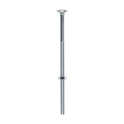 Timco Carriage Bolts & Hex Nuts, Zinc Steel
