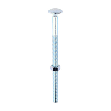 Timco Carriage Bolts & Hex Nuts, Zinc Steel