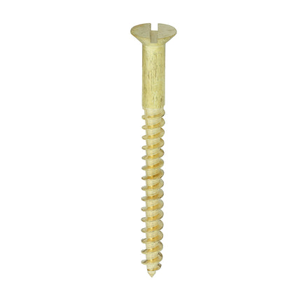 Timco Solid Brass Timber Screws Lime
