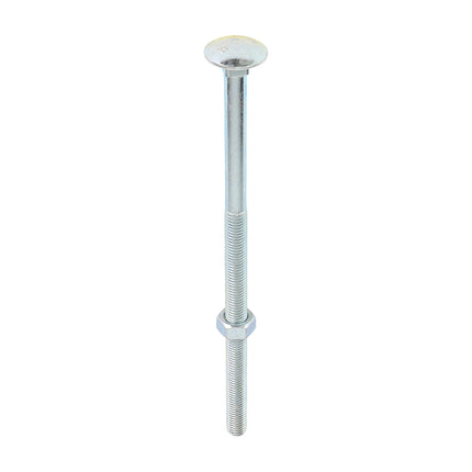 Timco Carriage Bolts & Hex Nuts, Zinc Steel