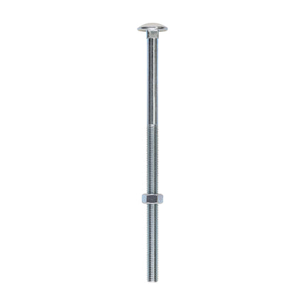 Timco Carriage Bolts & Hex Nuts, Zinc Steel