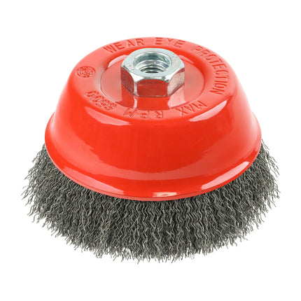 Timco Angle Grinder Cup Brush, Crimped Steel Wire