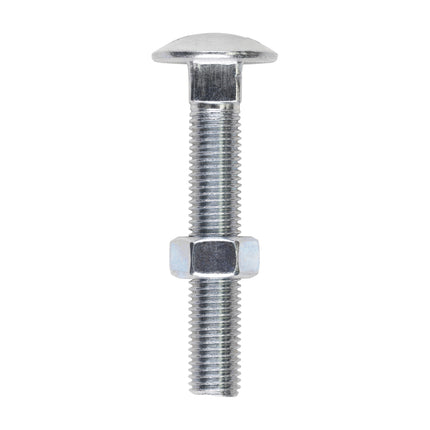 Timco Carriage Bolts & Hex Nuts, Zinc Steel
