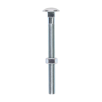 Timco Carriage Bolts & Hex Nuts, Zinc Steel