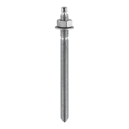 Timco Chemical Anchor Threaded Studs Galvanised Steel, Ash