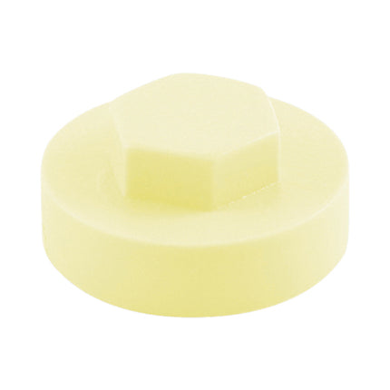Hex Head Cover Caps - White (Creamy)