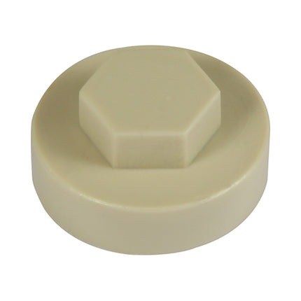 Timco Hex Head Cover Caps, Beige Plastic, Ash