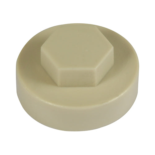 Timco Hex Head Cover Caps, Beige Plastic, Ash
