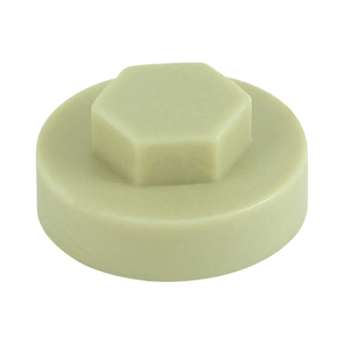 Timco Hex Head Cover Caps, Mushroom Plastic, Ash