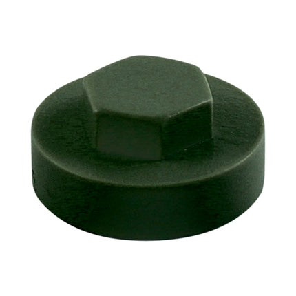 Timco Hex Head Cover Caps, Juniper Green Plastic, Ash