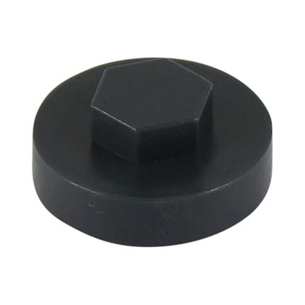 Timco Hex Head Cover Caps, Raven/Slate Blue Plastic, Ash