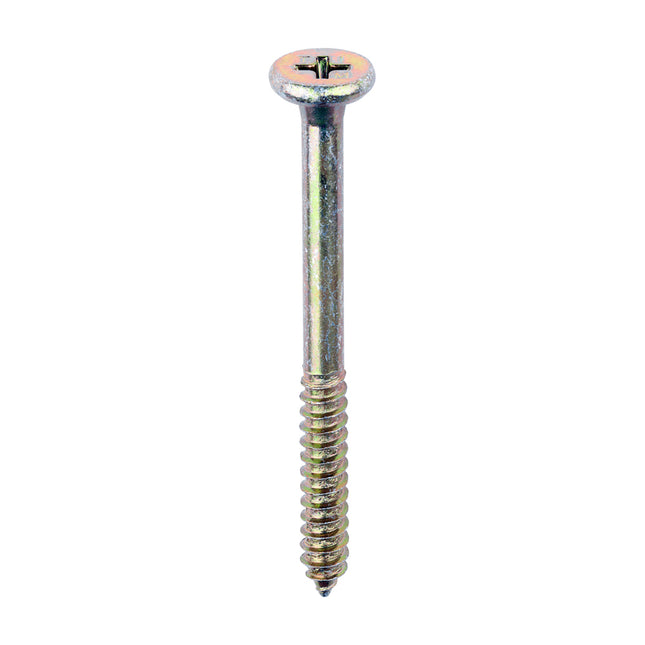 Element Screws - Shallow Pan Countersunk - PH - Self-Tapping Thread - AB Point - Yellow
