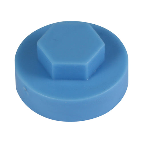 Timco Hex Head Cover Caps, Cornflower Plastic, Ash