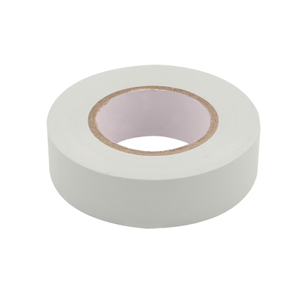 White PVC Electrical Insulation Tape 19mm x 33m