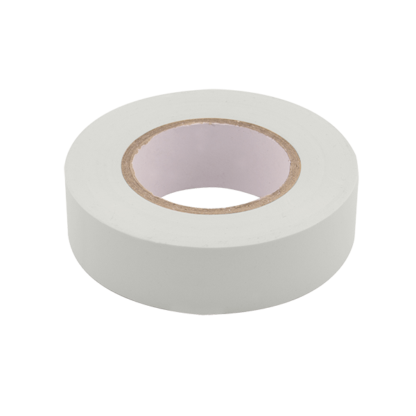 White PVC Electrical Insulation Tape 19mm x 33m