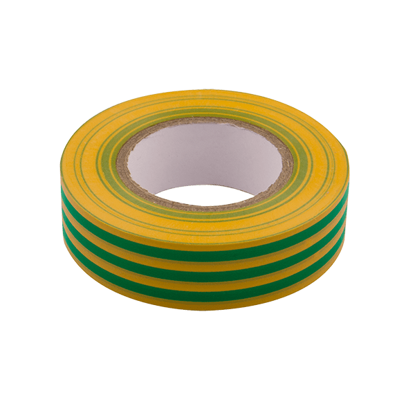 Green Yellow PVC Electrical Insulation Tape 19mm x 33m