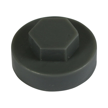 Timco Hex Head Cover Caps, Slate Grey Plastic, Ash