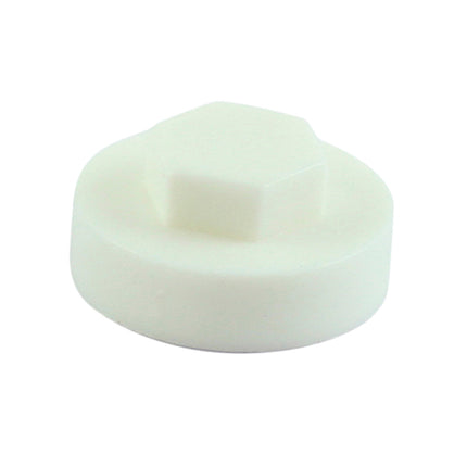 Hex Head Cover Caps - Pure White