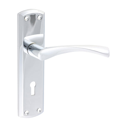 Zeta Lock Handles - Polished Chrome
