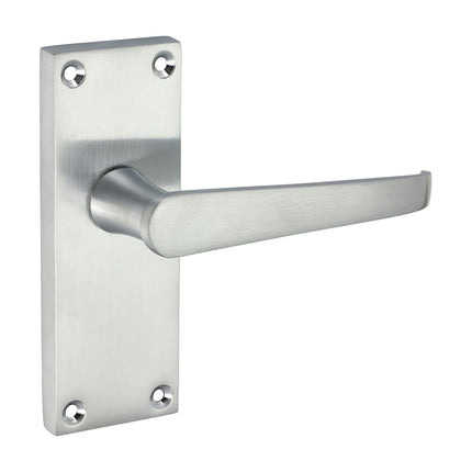Victorian Straight Latch Handles - Satin Chrome