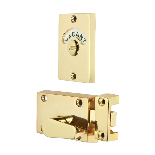 TIMCO Indicator Bolt Vacant Engaged Coin Release Electro Brass Door
