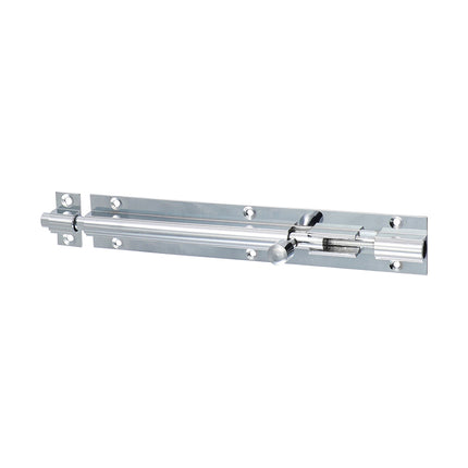 Timco Straight Barrel Bolt, Polished Chrome Brass, Lime