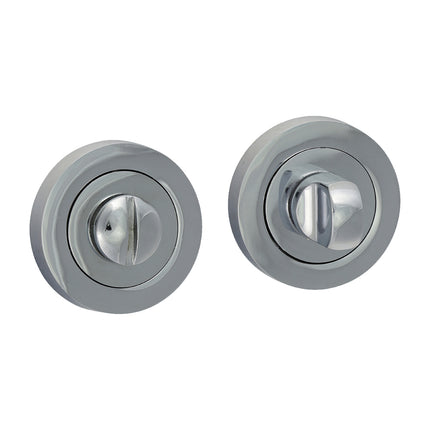 Bathroom Thumb Turn And Release - Polished Chrome