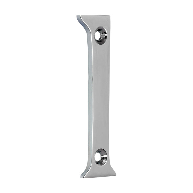 Timco Door Numeral 1, Polished Chrome Lime