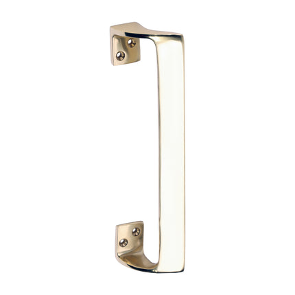 Timco Oval Grip Pull Handle, Polished Brass Lime