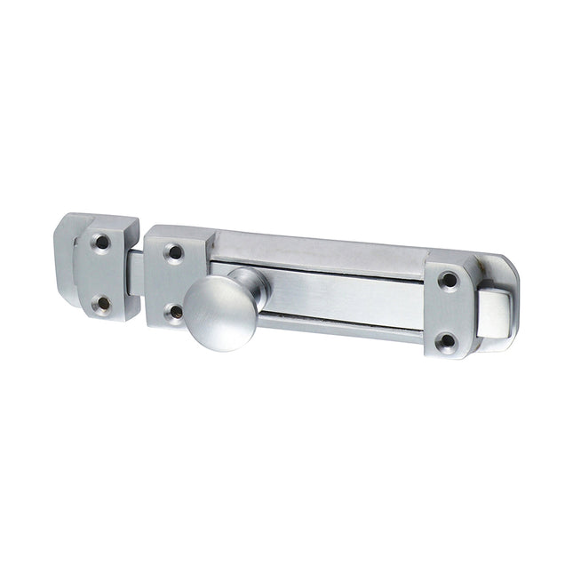 Timco Contract Flat Section Bolt, Satin Chrome Brass, Lime