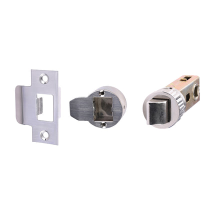 Timco Quick Fit Round Tubular Latch, Nickel Lime