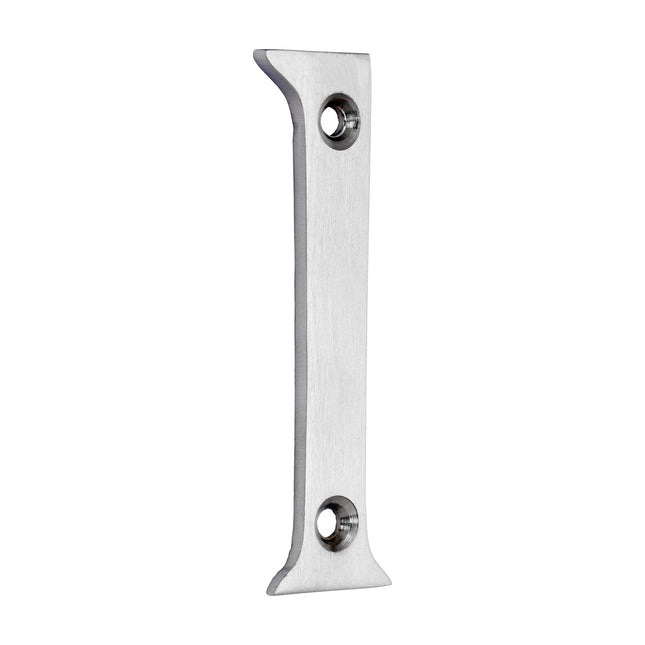 Timco Door Numeral 1, Satin Chrome Lime