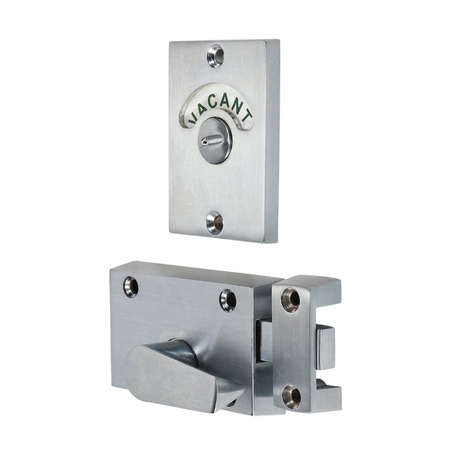 TIMCO Indicator Bolt Satin Chrome Toilet Cubicle Coin Release 50mm
