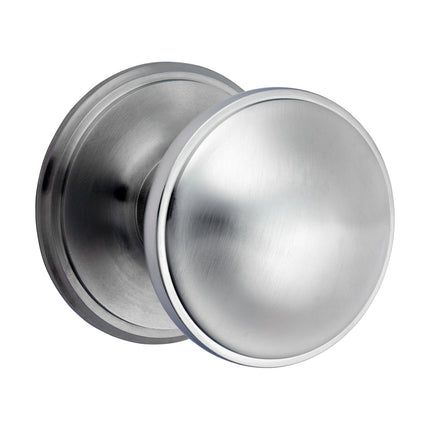 Timco Centre Door Knob, Satin Chrome