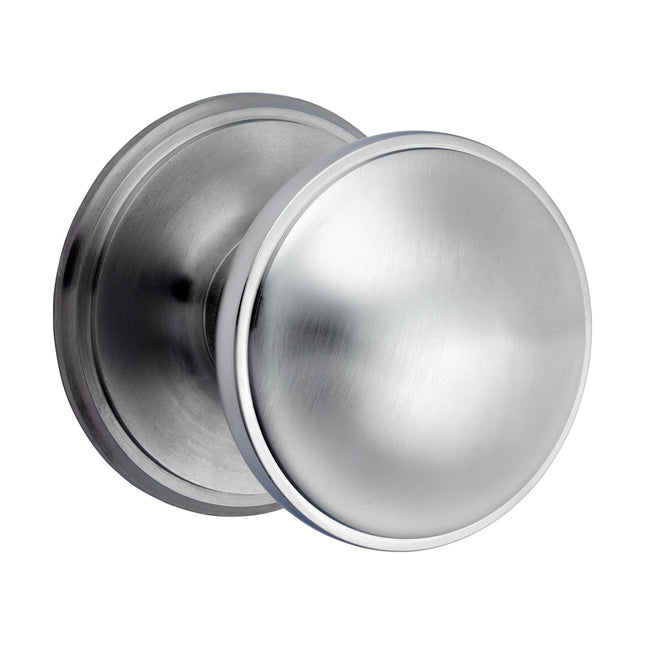 Timco Centre Door Knob, Satin Chrome