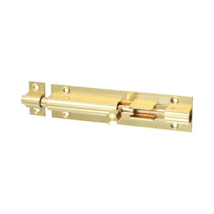 Timco Straight Barrel Bolt, Polished Brass Lime