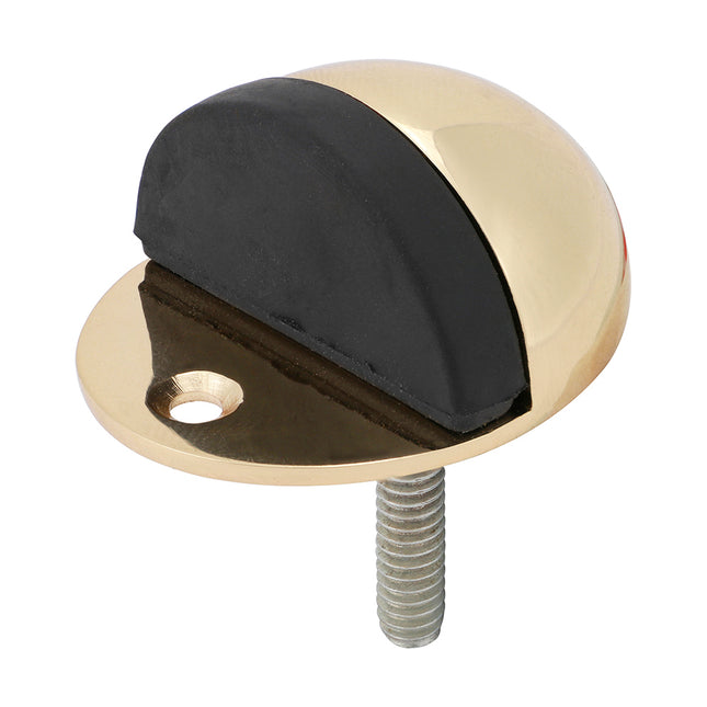 Timco Oval Door Stop, Polished Brass Zinc