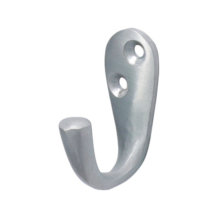 Timco Single Robe Hook, Satin Chrome Brass