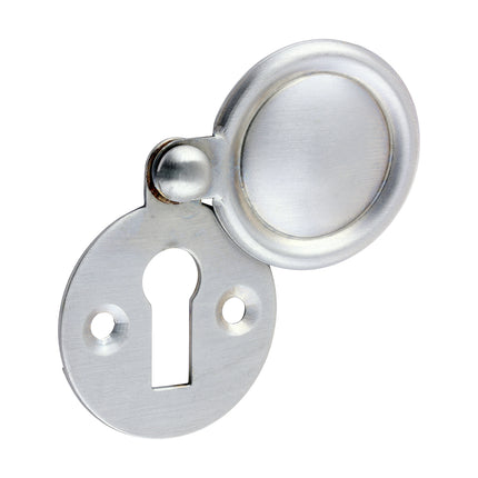 Timco Pair Of Traditional Pattern Escutcheon Satin Chrome