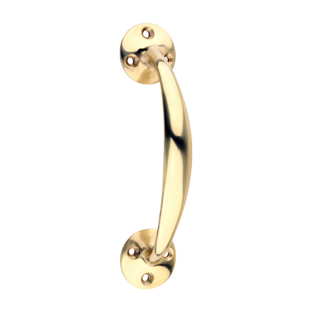 Timco Bow Handle, Polished Brass Lime