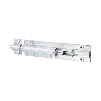 Timco Straight Barrel Bolt, Satin Chrome Brass, Lime