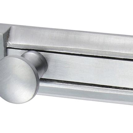 Timco Contract Flat Section Bolt, Satin Chrome Brass, Lime